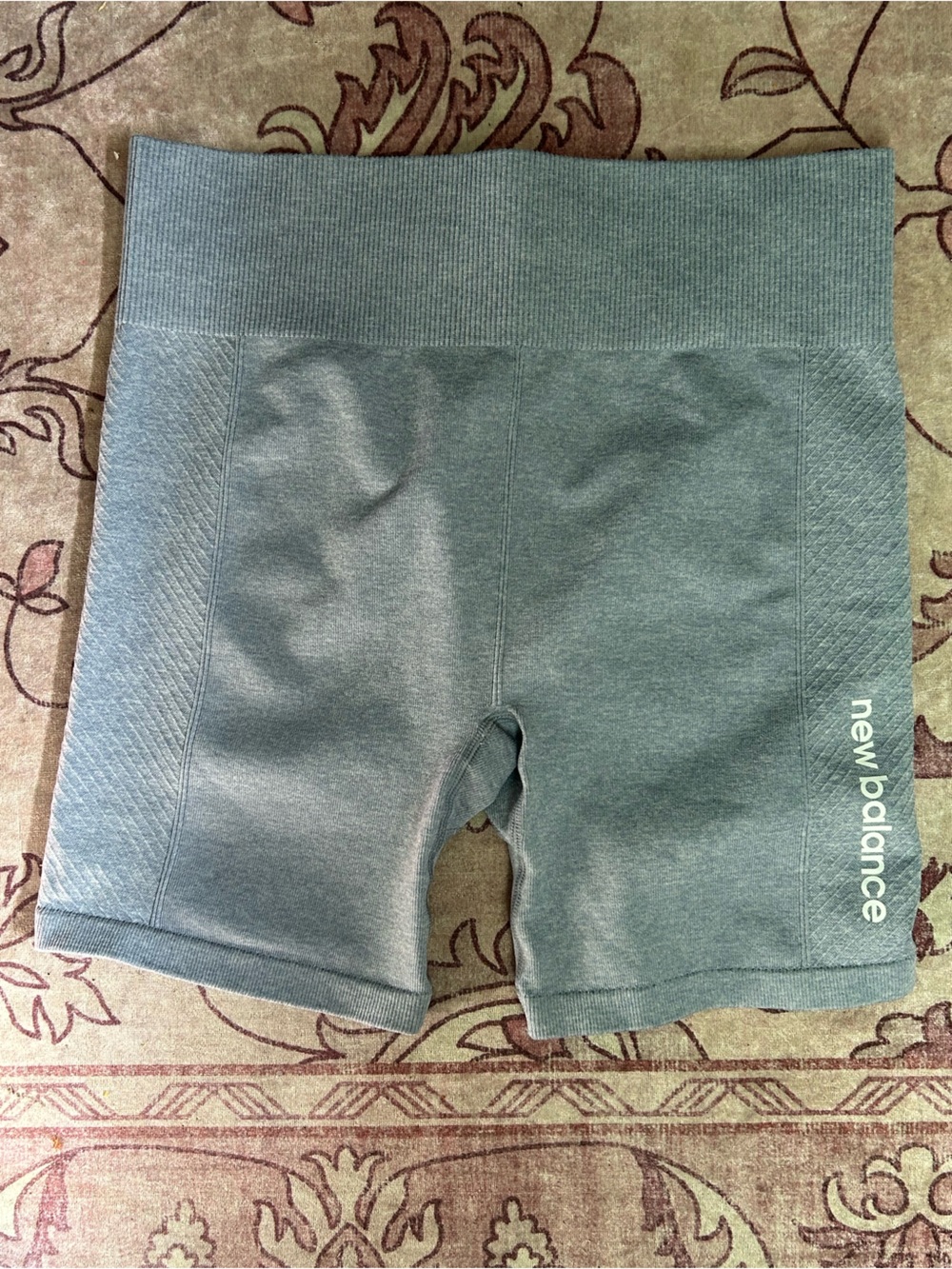 New Balance Gray Kids' Leggings with Logo